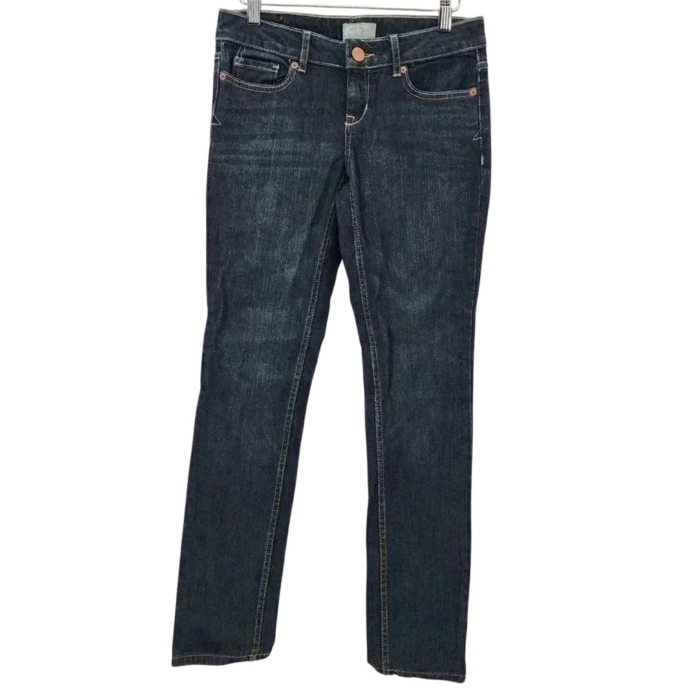 Aeropostale 1987 Bayla Skinny Dark Blue Jeans Girls Youth Pants Size 0 Short